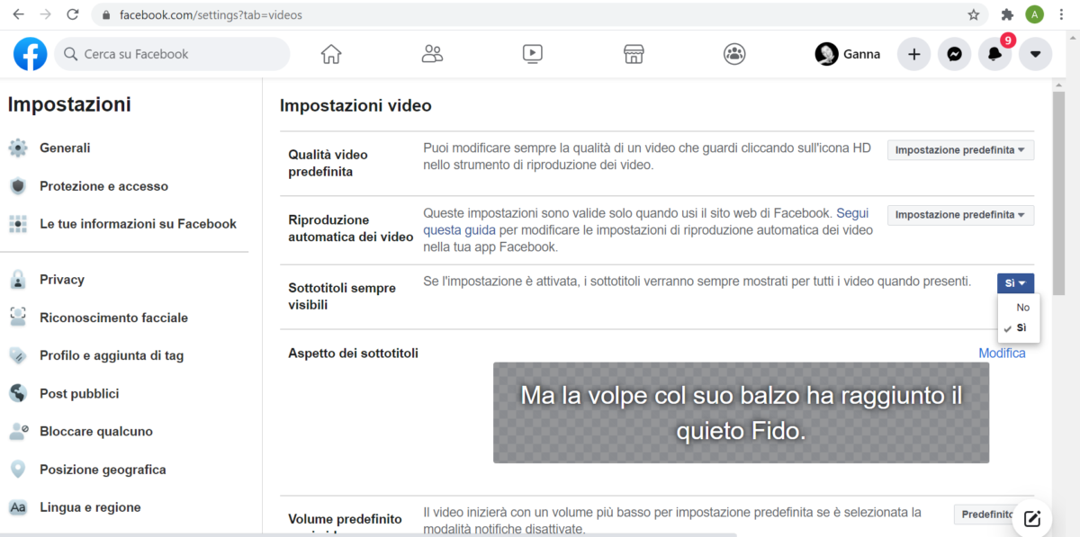 Come attivare i sottotitoli su facebook