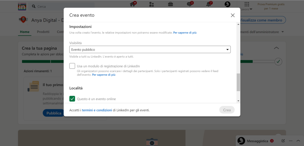 eventi Linkein