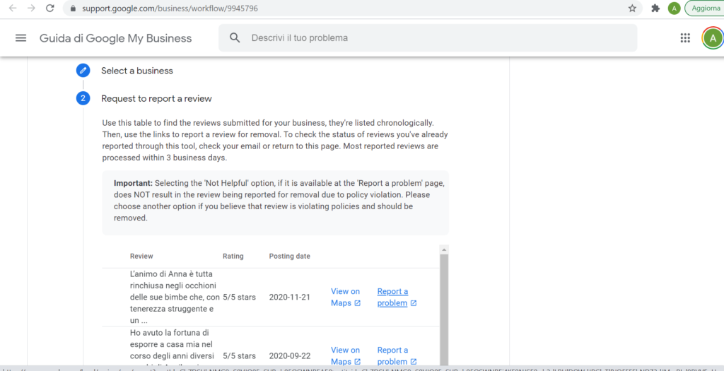 come eliminare le recensioni false su Google