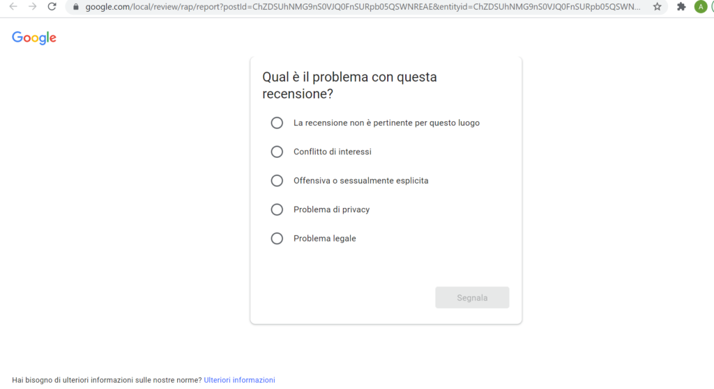 Come richiedere la cancellazione di una recensione fasulla